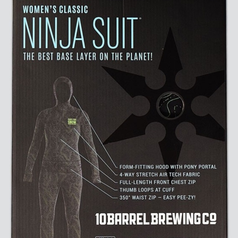 Airblaster Custom-made ninja suit base layer